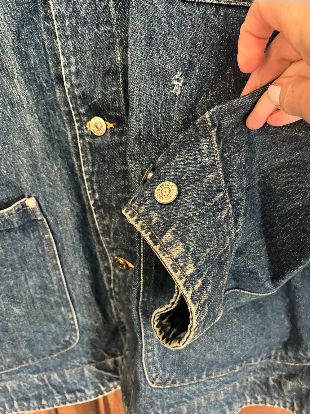 Polo Ralph Lauren Men's Denim Chore Jacket with Contrast Collar - Picture 5 of 9